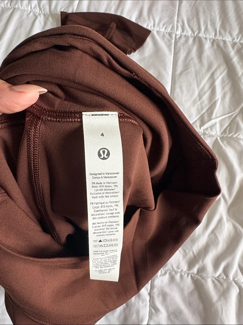 lululemon Athletica Chocolate Brown High-Rise Leggings